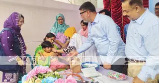 ময়মনসিংহ শহরে হাম-রুবেলার টিকা প্রদান শুরু